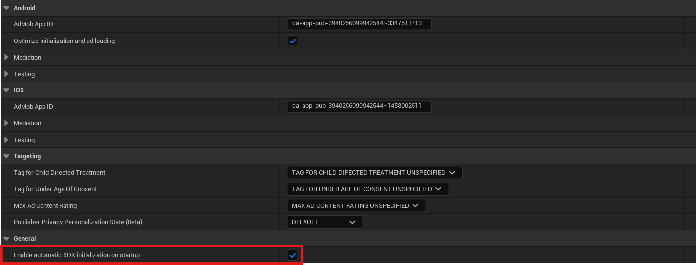 Enable automatic SDK initialization on startup